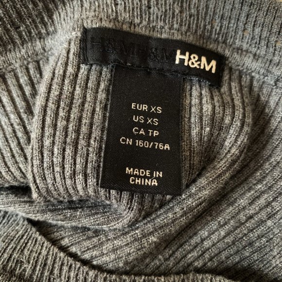 H&M | Mini Knitted Grey Dress - Picture 5 of 6